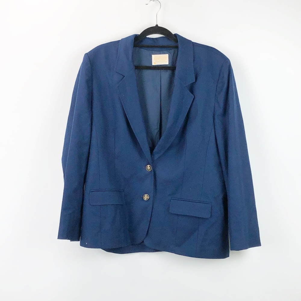 🌞Pendleton Navy Blue Vintage Wool Blazer